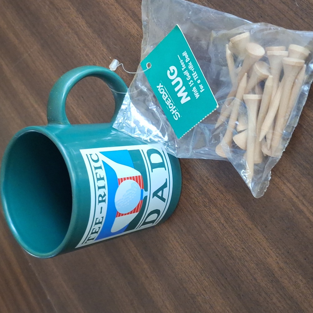 Shoebox Teerific Dad Mug with Golf Tees